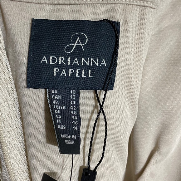 NWT Adrianna Papell Embellished Dress with Taffeta Skirt Size 10 - Picture 14 of 16